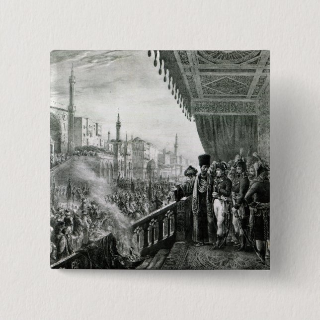 Badge Carré 5 Cm Napoleon Bonaparte (Devant)