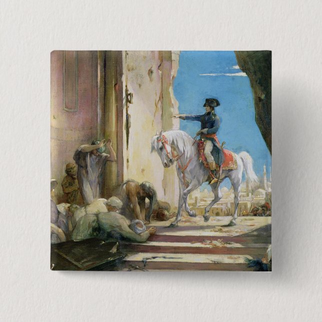 Badge Carré 5 Cm Napoleon Bonaparte (Devant)