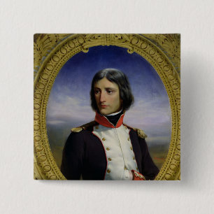 Badge Carré 5 Cm Napoleon Bonaparte comme lieutenant-colonel