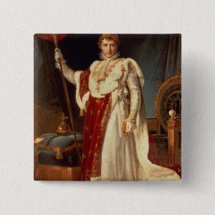Badge Carré 5 Cm Napoléon dans des robes longues de couronnement,