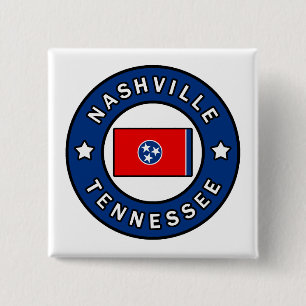 Badge Carré 5 Cm Nashville Tennessee