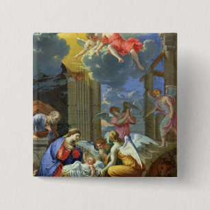 Badge Carré 5 Cm Nativité, 1667