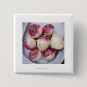 Badge Carré 5 Cm Navets