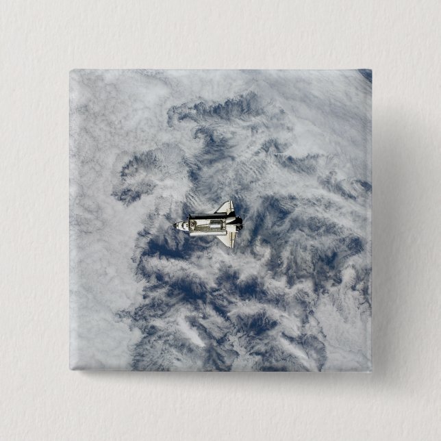 Badge Carré 5 Cm Navette spatiale Endeavor 11 (Devant)