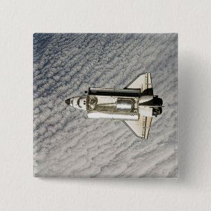 Badge Carré 5 Cm Navette spatiale Endeavor 13