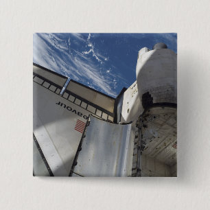 Badge Carré 5 Cm Navette spatiale Endeavor 25