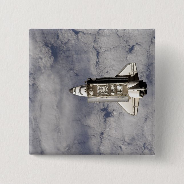 Badge Carré 5 Cm Navette spatiale Endeavour 6 (Devant)