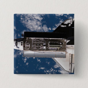 Badge Carré 5 Cm Navette spatiale l'Atlantide 2