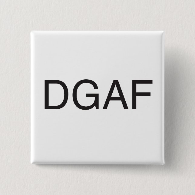 Badge Carré 5 Cm ne donnez pas un frak.ai (Devant)