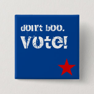 Badge Carré 5 Cm Ne huez pas. Vote !