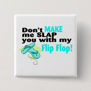 Badge Carré 5 Cm Ne me fais pas te gifler avec mon tonneau