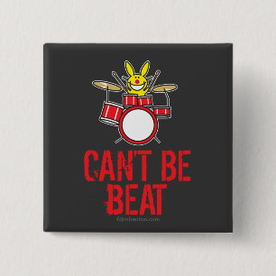 Badge Carré 5 Cm Ne peut pas me battre