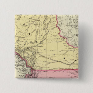 Badge Carré 5 Cm Nebraska Et Kanzas