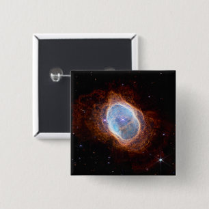Badge Carré 5 Cm Nebula Ring Sud Espace James Webb Telescope