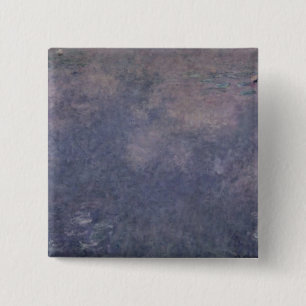 Badge Carré 5 Cm Nénuphars de Claude Monet   : Deux saules