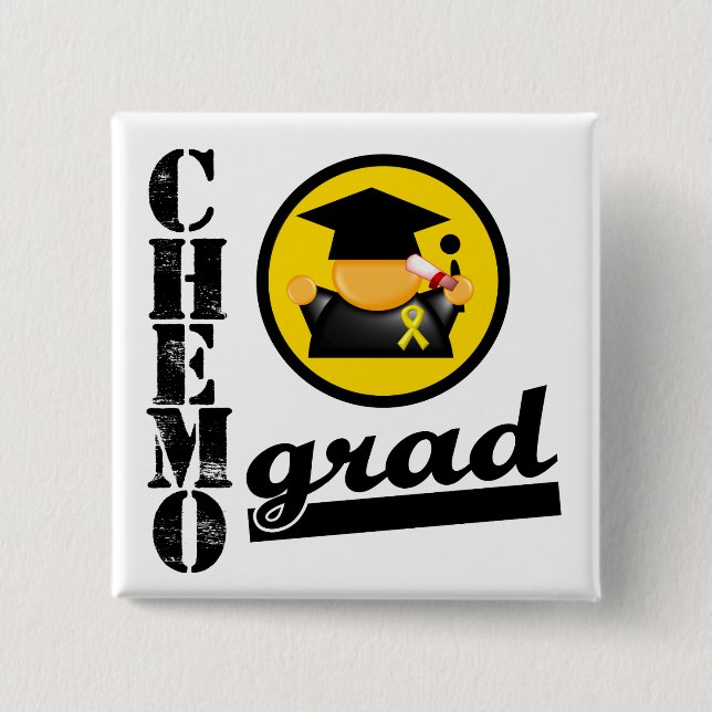 Badge Carré 5 Cm Neuroblastoma de grade Chemo (Devant)
