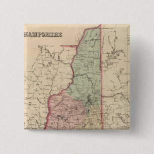 Badge Carré 5 Cm New Hampshire 2