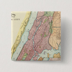 Badge Carré 5 Cm New York City 4