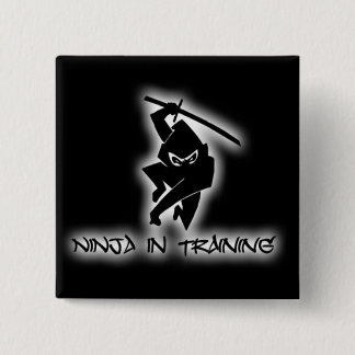 Badge Carré 5 Cm ninja dans la formation
