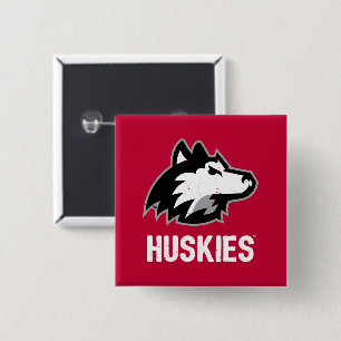 Badge Carré 5 Cm NIU Huskies en détresse