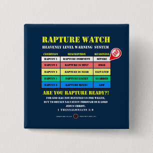 Badge Carré 5 Cm Niveaux-d'alerte-Rapture