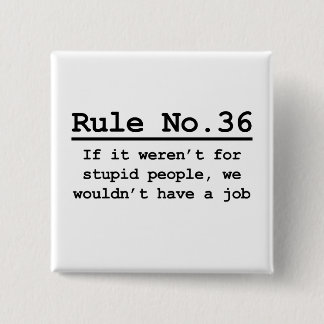 Badge Carré 5 Cm No. 36 de règle