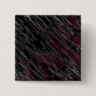 Badge Carré 5 Cm Noir marbré rose