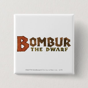 Badge Carré 5 Cm Nom de Bombur