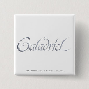 Badge Carré 5 Cm Nom de Galadriel Texté