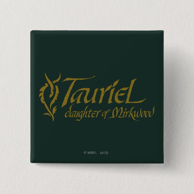 Badge Carré 5 Cm Nom TAURIEL™ (Devant)