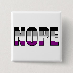 Badge Carré 5 Cm Nope Ace Pride