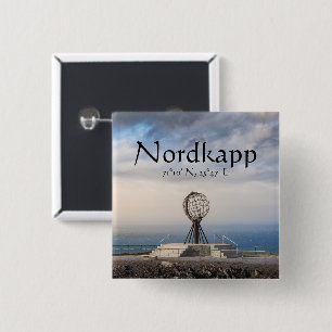 Badge Carré 5 Cm Nordkapp Norvège