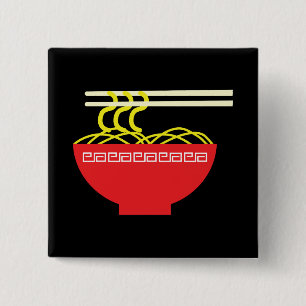 Badge Carré 5 Cm Nouilles