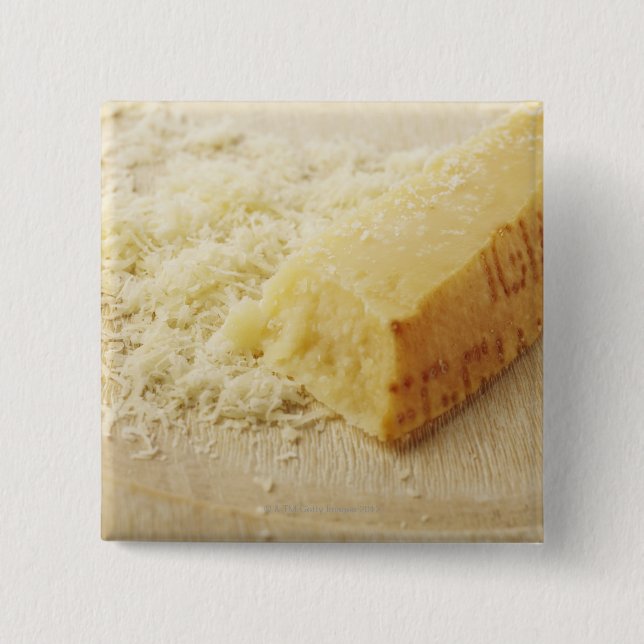 Badge Carré 5 Cm Nourriture, Nourriture Et Boissons, Fromage, Parme (Devant)