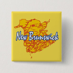 Badge Carré 5 Cm Nouveau-Brunswick