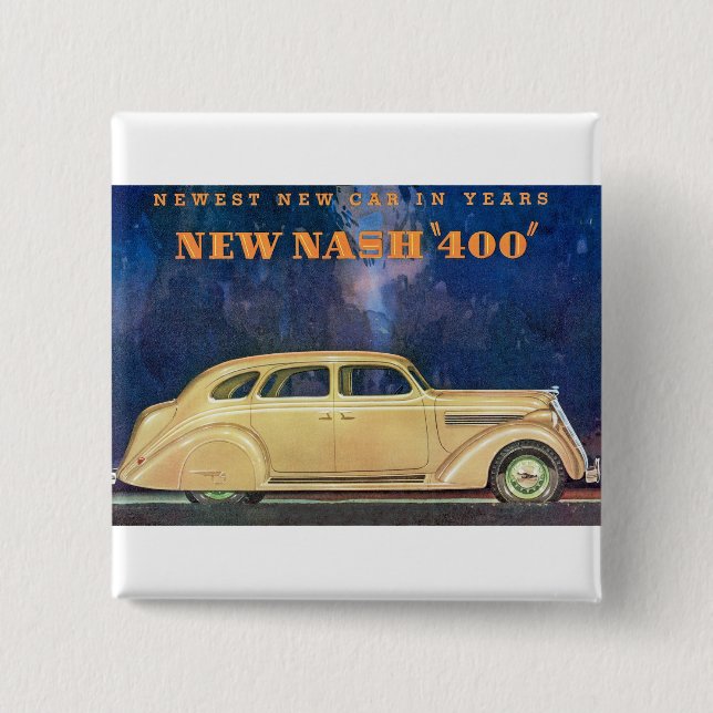 Badge Carré 5 Cm Nouveau Nash "400" (Devant)