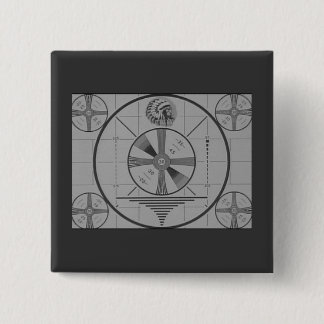 Badge Carré 5 Cm Nouveauté de carte-test (tête indienne)