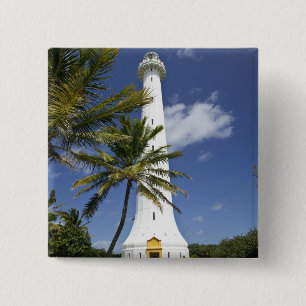 Badge Carré 5 Cm Nouvelle-Calédonie, île d'Amedee. Islet d'Amedee