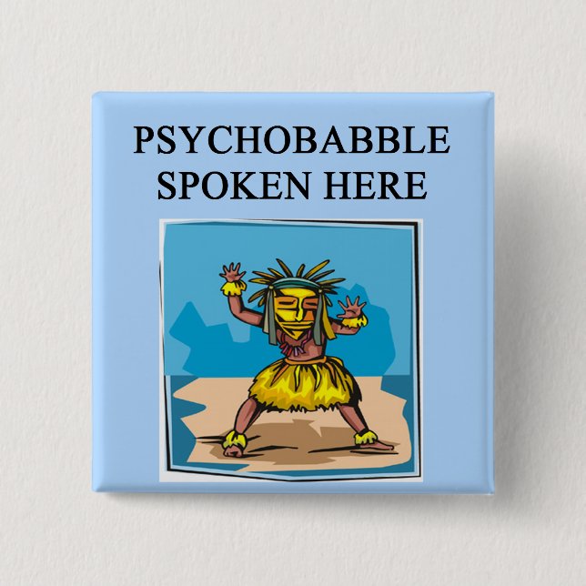 Badge Carré 5 Cm nouvelle conception de psychologie d'âge (Devant)