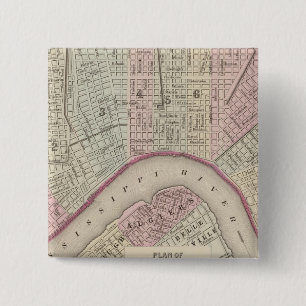 Badge Carré 5 Cm Nouvelle-Orléans 3