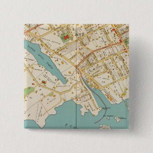 Badge Carré 5 Cm Nouvelle Rochelle, NY