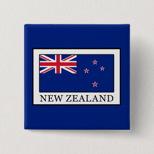 Badge Carré 5 Cm Nouvelle-Zélande