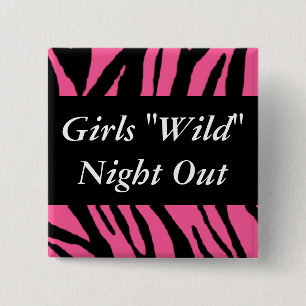 Badge Carré 5 Cm Nuit sauvage de filles