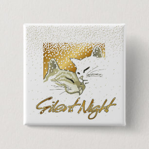 Badge Carré 5 Cm Nuit silencieuse