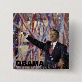 BADGE CARRÉ 5 CM OBAMA
