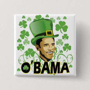 Badge Carré 5 Cm O'Bama 2009 de St Patrick