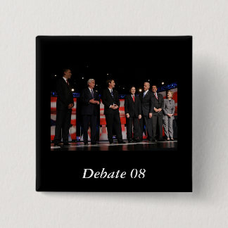Badge Carré 5 Cm Obama-Première discussion