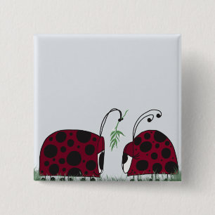 Badge Carré 5 Cm Obugs Et Mistletos Cutes