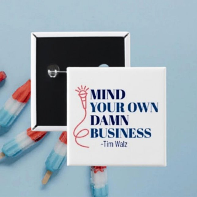 Badge Carré 5 Cm Occupe-Toi de Tes Oignons (Créateur téléchargé)