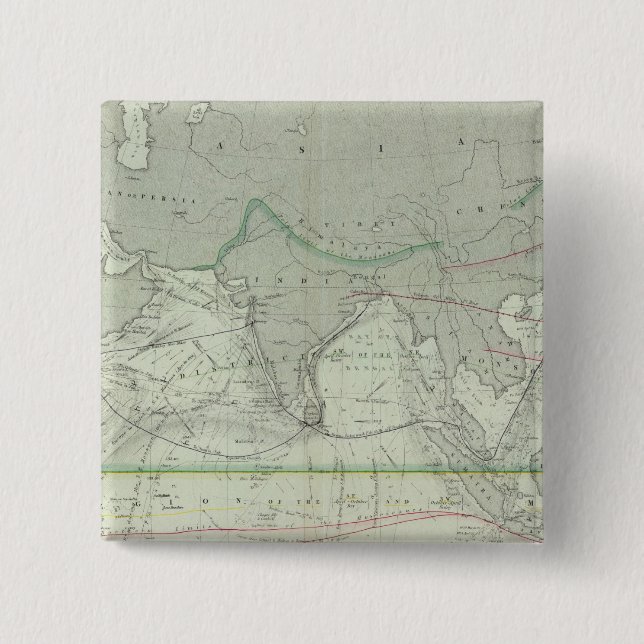 Badge Carré 5 Cm Océan Indien 2 (Devant)